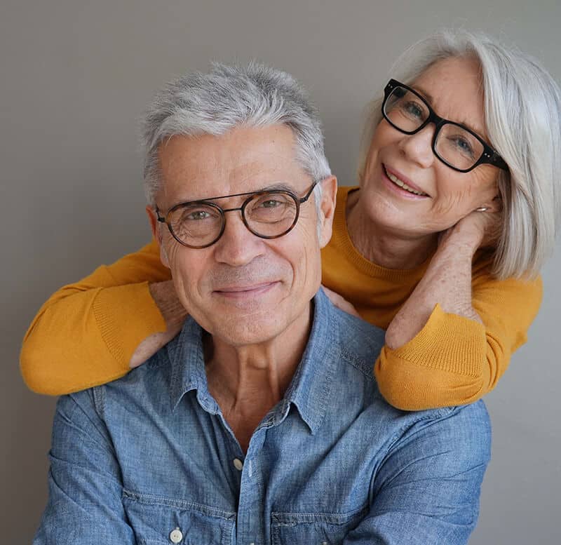 Smiling Middle Aged Couple